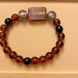 Brown stretchy bracelet
